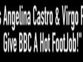 Bbws 安吉麗娜 castro & virgo peridot 給 英國廣播公司 一 swell footjob&excl;