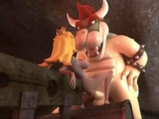Princess Peach fucked by Bowser