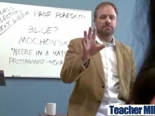 (kimberly kendall) superior učitelj s velika melon prsi vožnja študent v razred mov-17
