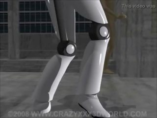 3d animazione: robot prigioniero