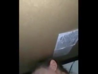 Hot Dirty GF Under Table Sucks Nerd dick Playing clip Game